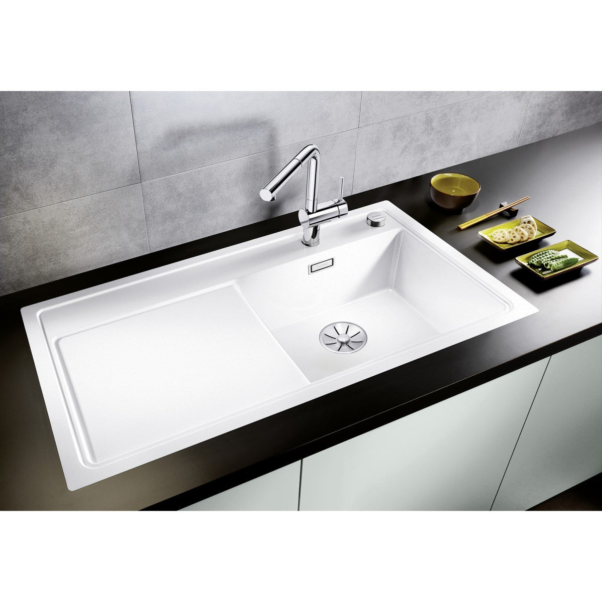 523902 Blanco Zenar XL 6 S-F pomivalno korito iz umetnega kamna