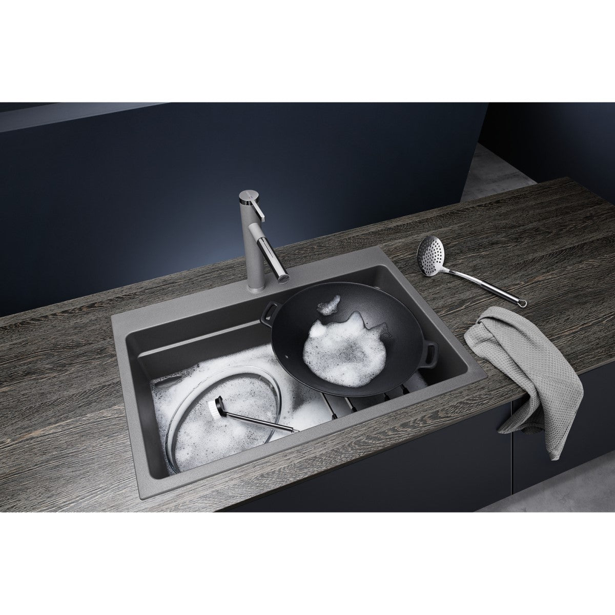 525187 Blanco Etagon 8 pomivalno korito iz umetnega kamna