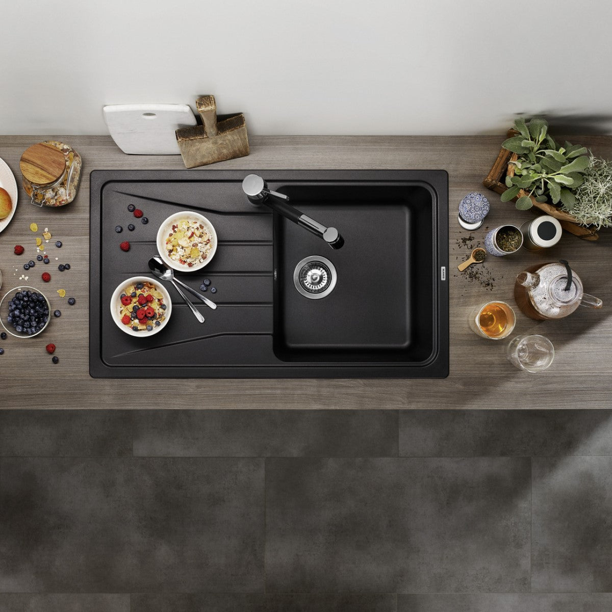 525972 Blanco Sona 5 S pomivalno korito iz umetnega kamna