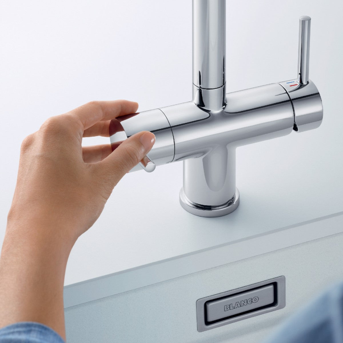 526158 Blanco Fontas-S II Filter črna izvlečna kuhinjska armatura s priključkom za vodni filter