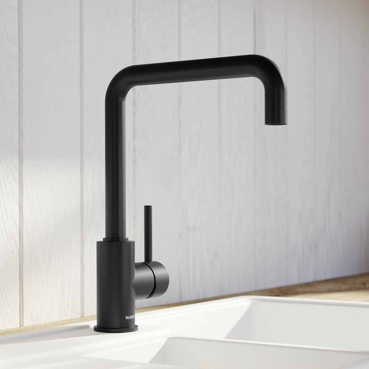 526665 Blanco Mili črna kuhinjska armatura