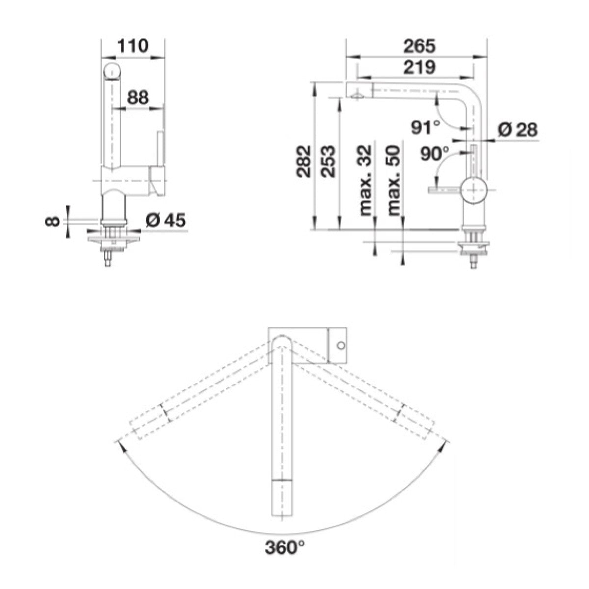 526683 Blanco Linus kuhinjska armatura