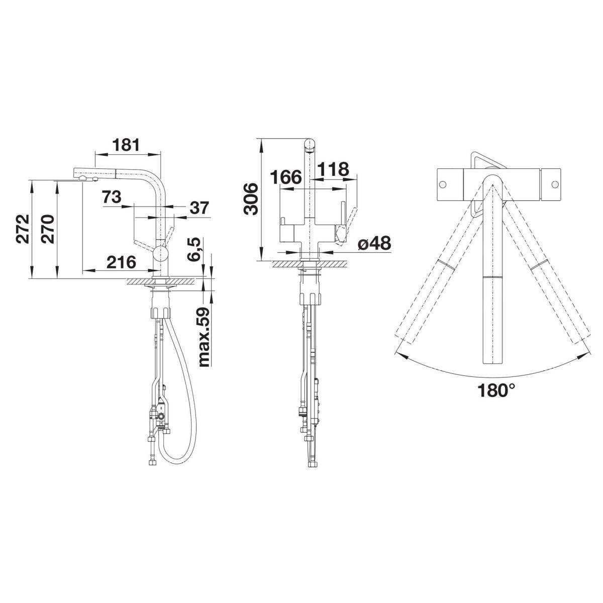 526694 Blanco Fontas-S II Filter izvlečna kuhinjska armatura s priključkom za vodni filter