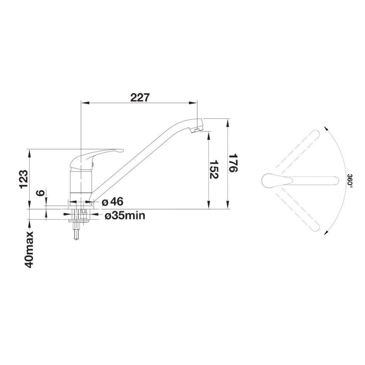 526935 Blanco Daras kuhinjska armatura