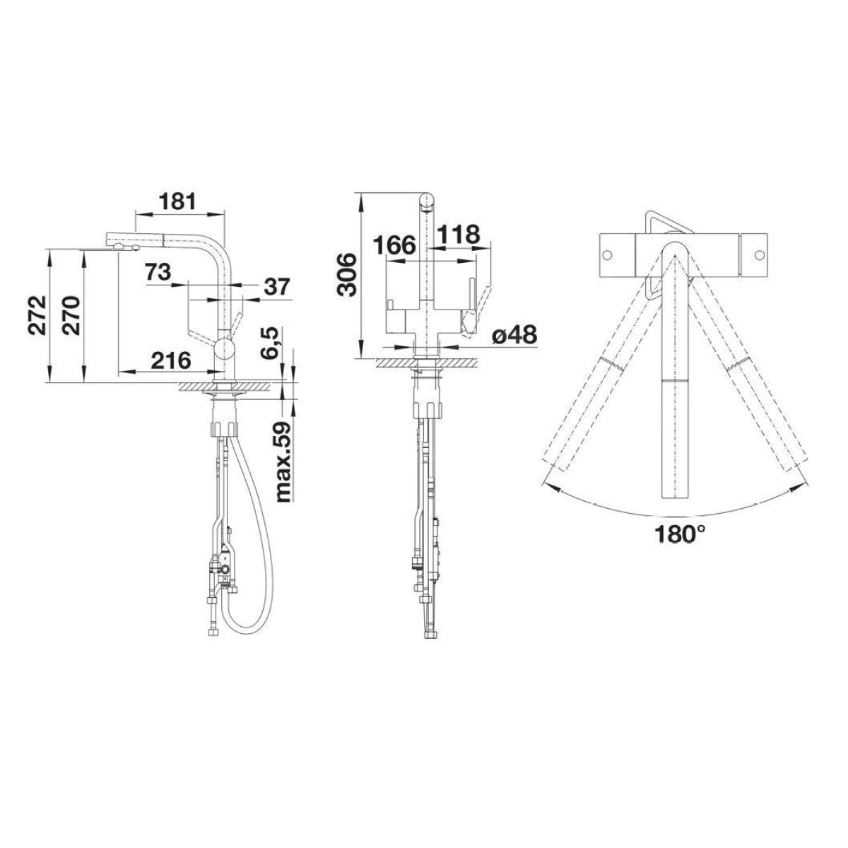 526946 Blanco Fontas-S II Filter izvlečna kuhinjska armatura s priključkom za vodni filter