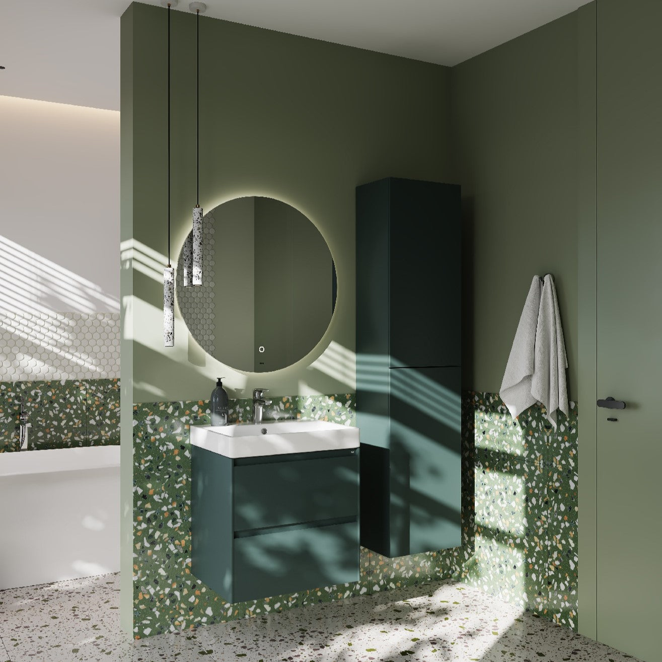 ONA602ZZM Roca ONA 60 x 46 cm umivalnik z omarico