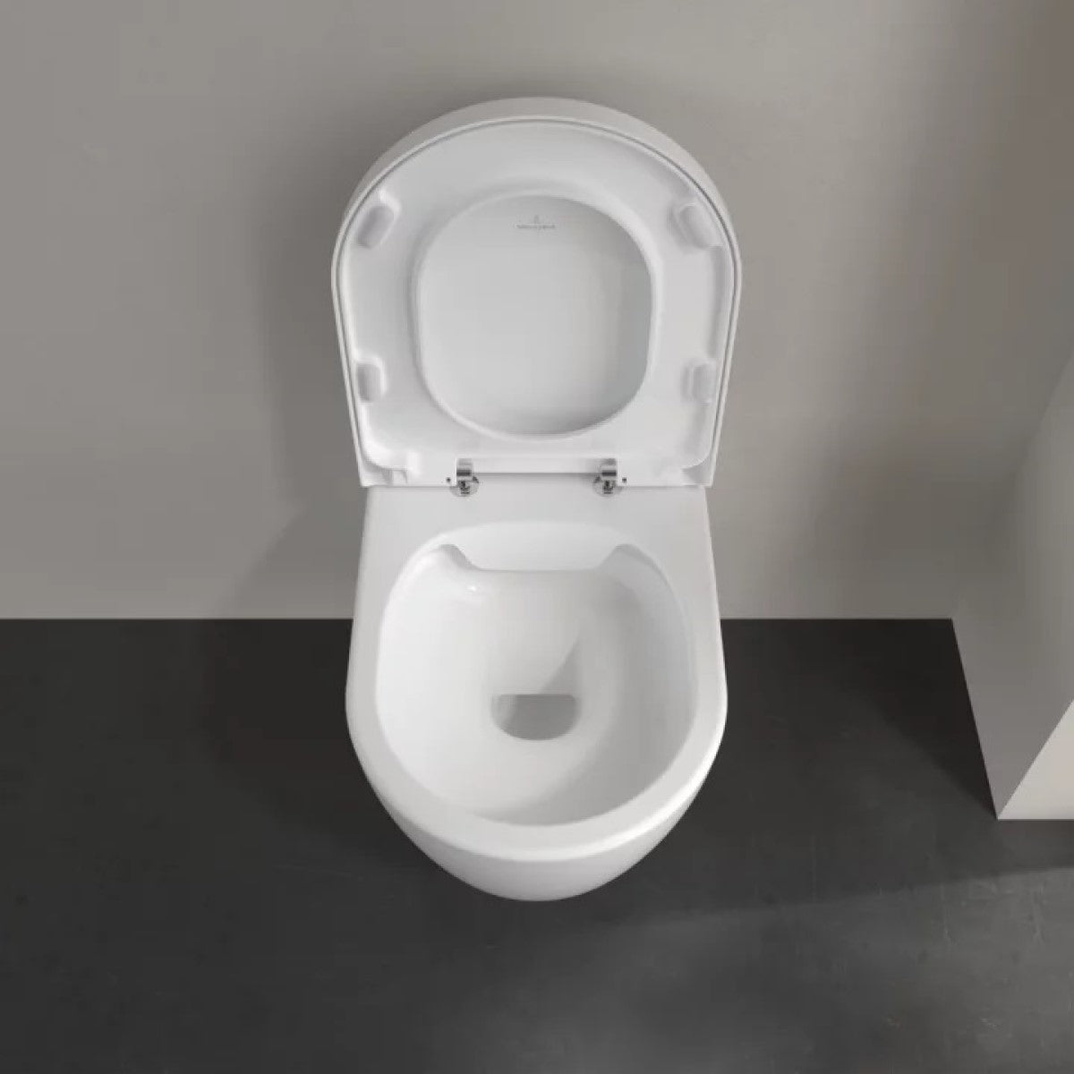 5656HR01 Villeroy & Boch Avento Combi-Pack viseča brezrobna WC školjka z WC desko s počasnim zapiranjem