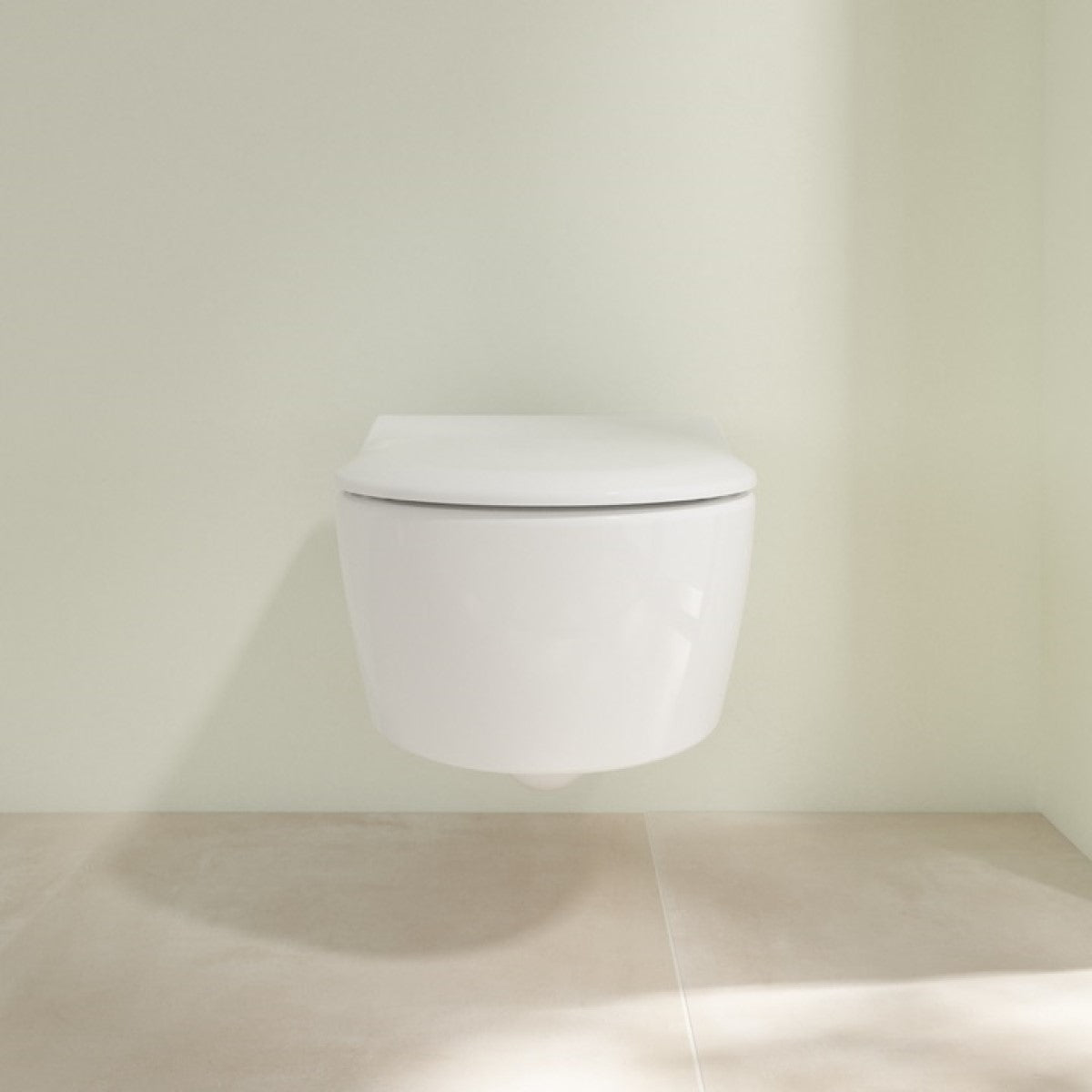 5656HRRW Villeroy & Boch Avento Combi-Pack CeramicPlus viseča brezrobna WC školjka z WC desko s počasnim zapiranjem