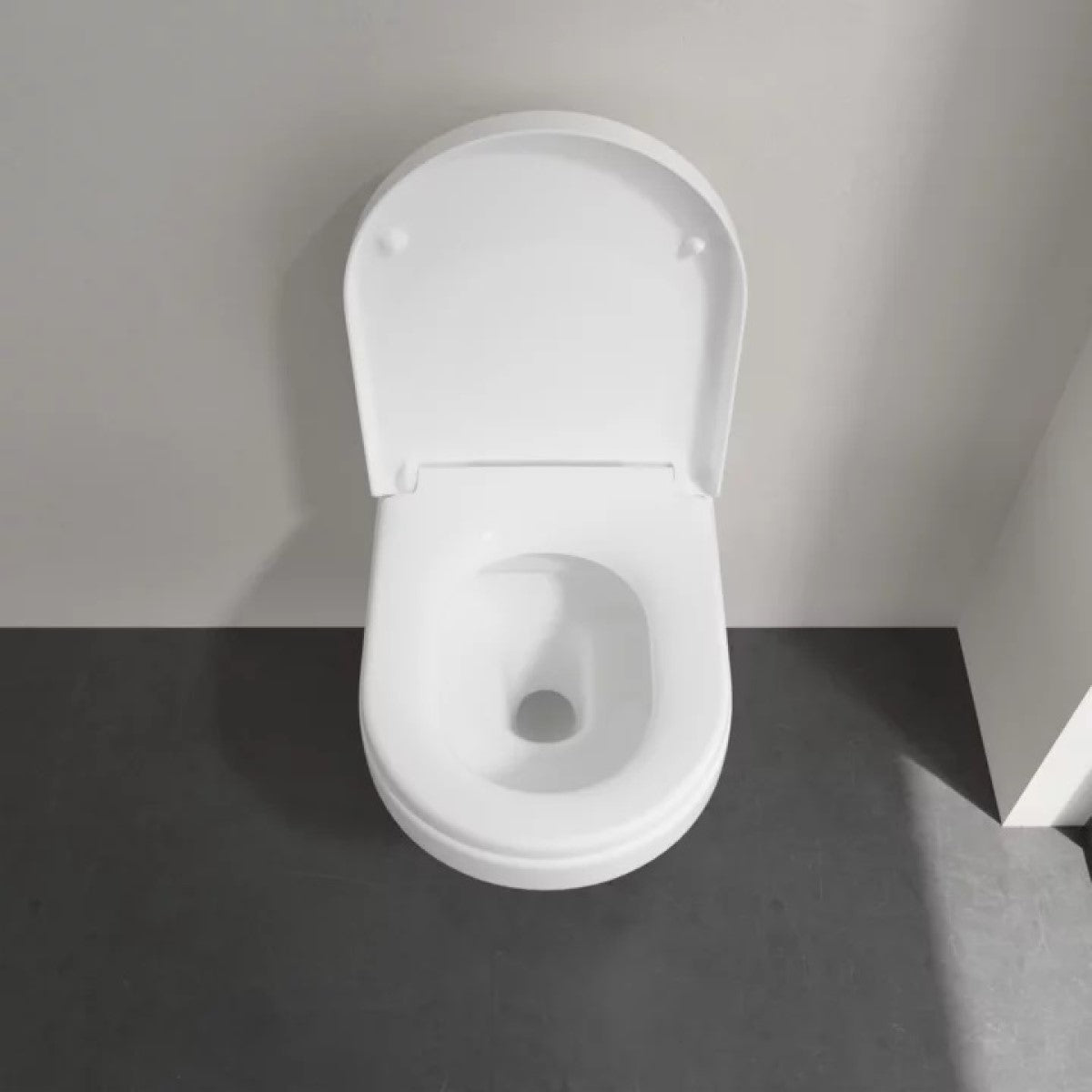 5684HR01 Villeroy & Boch Architectura Combi-Pack viseča brezrobna WC školjka z WC desko s počasnim zapiranjem
