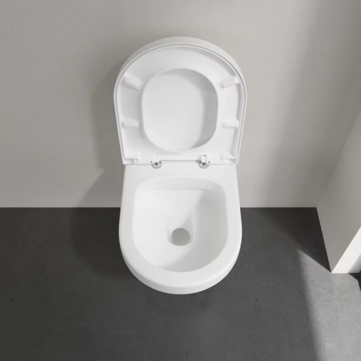 5684HR01 Villeroy & Boch Architectura Combi-Pack viseča brezrobna WC školjka z WC desko s počasnim zapiranjem