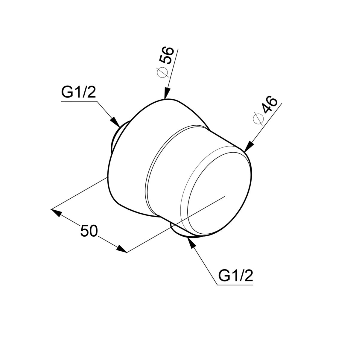6306005-00 Kludi priključek za tuš cev