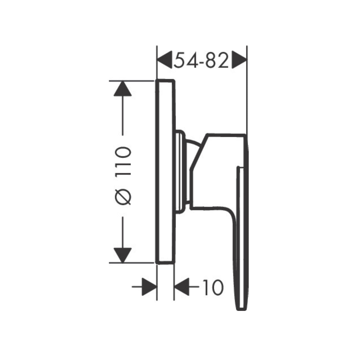 71663000 Hansgrohe Vernis Blend pokrivna plošča