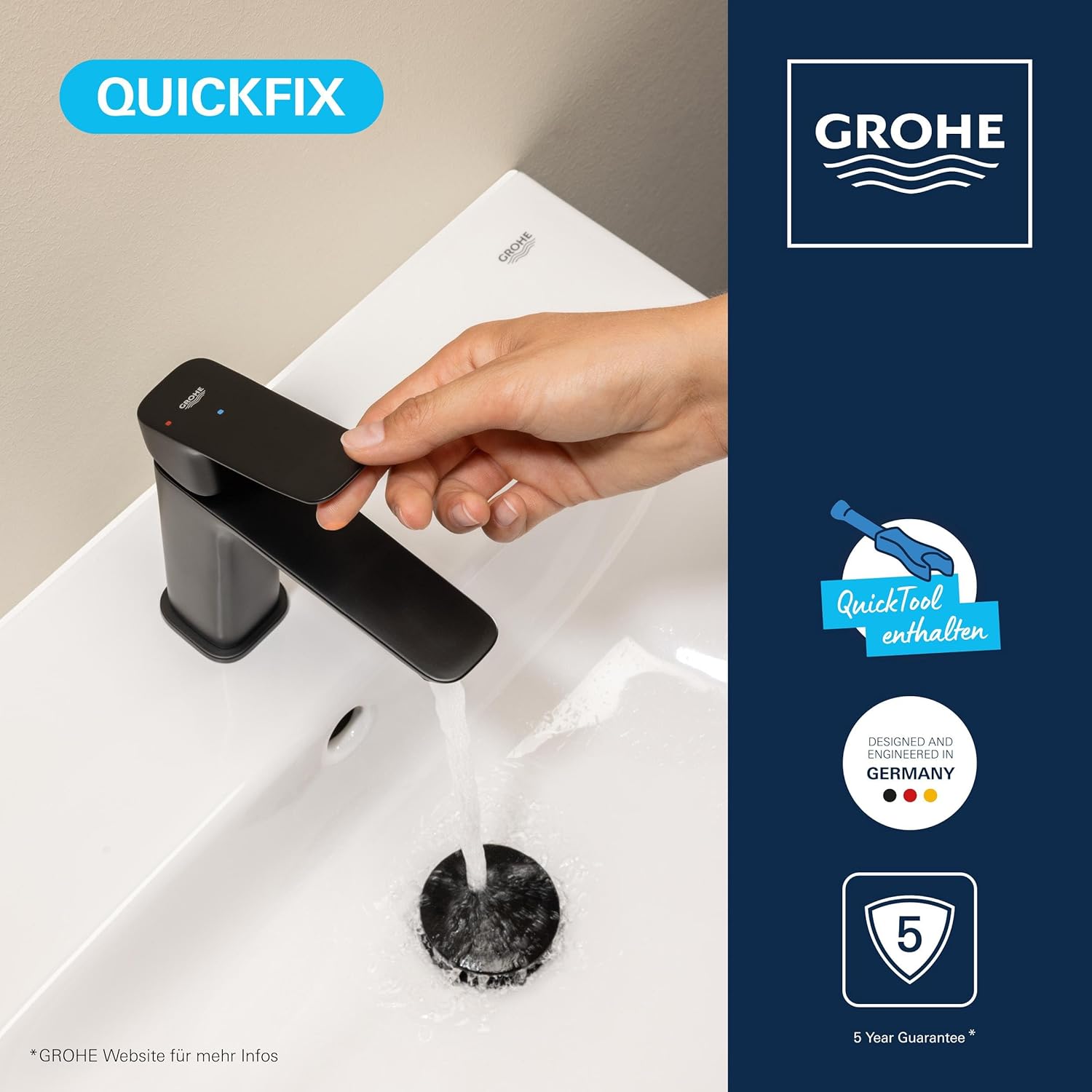 1018362430 Grohe Dice Cold Start armatura za umivalnik