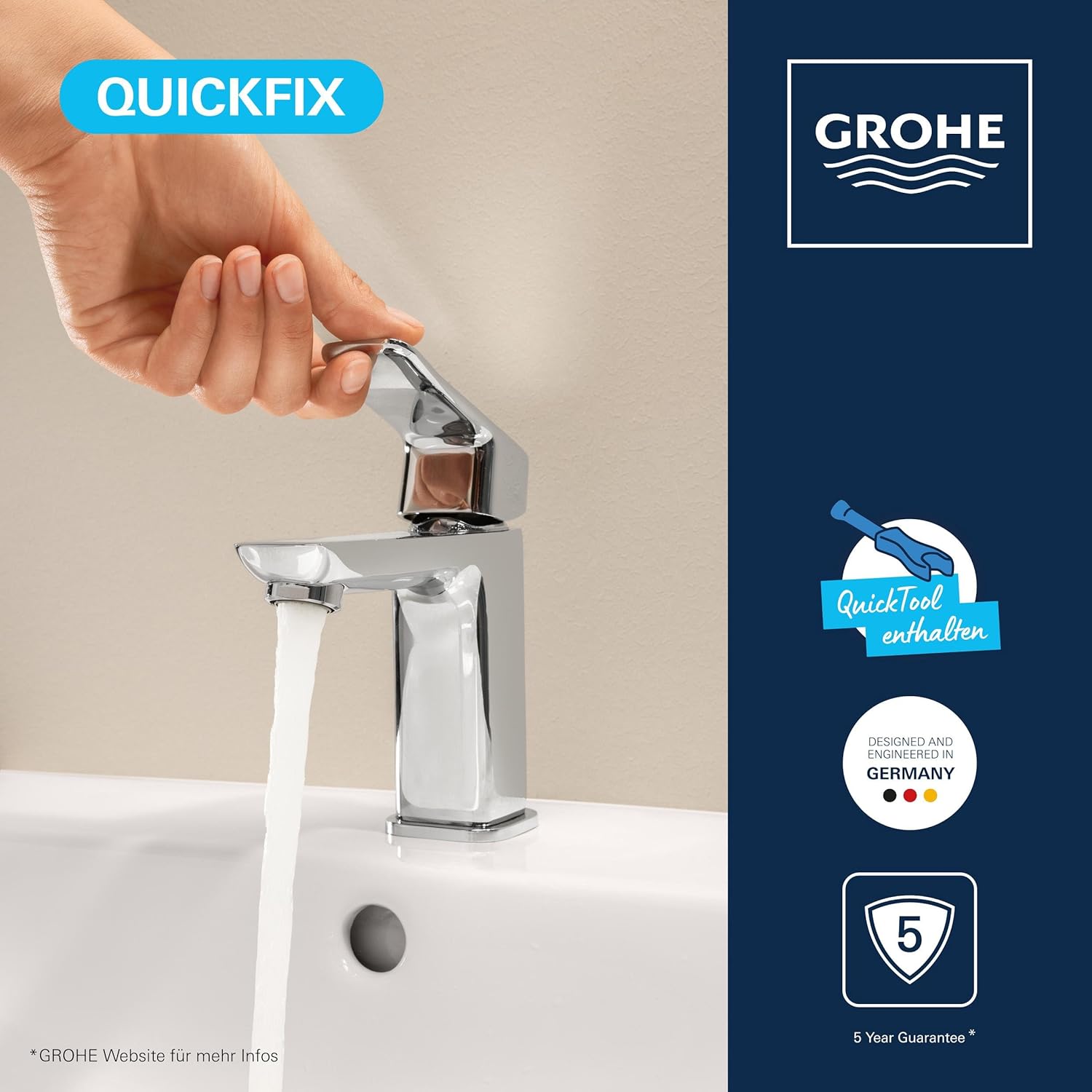 1018570000 Grohe Dice armatura za umivalnik