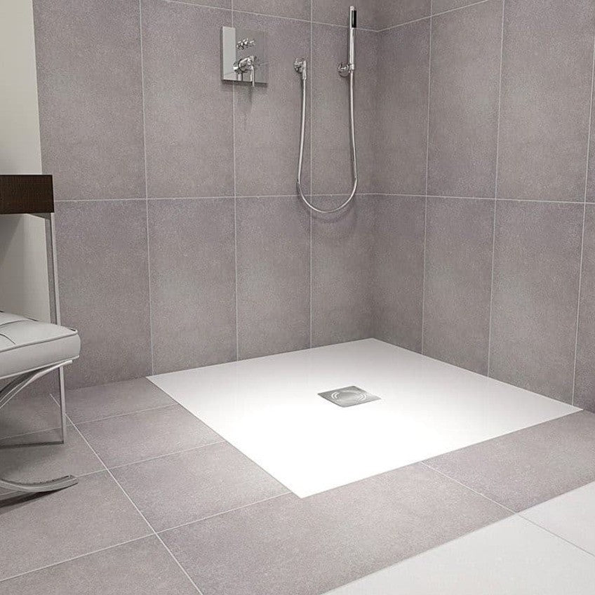 72922 Polysan Flexia 110 x 100 cm pravokotna tuš kad iz litega marmorja
