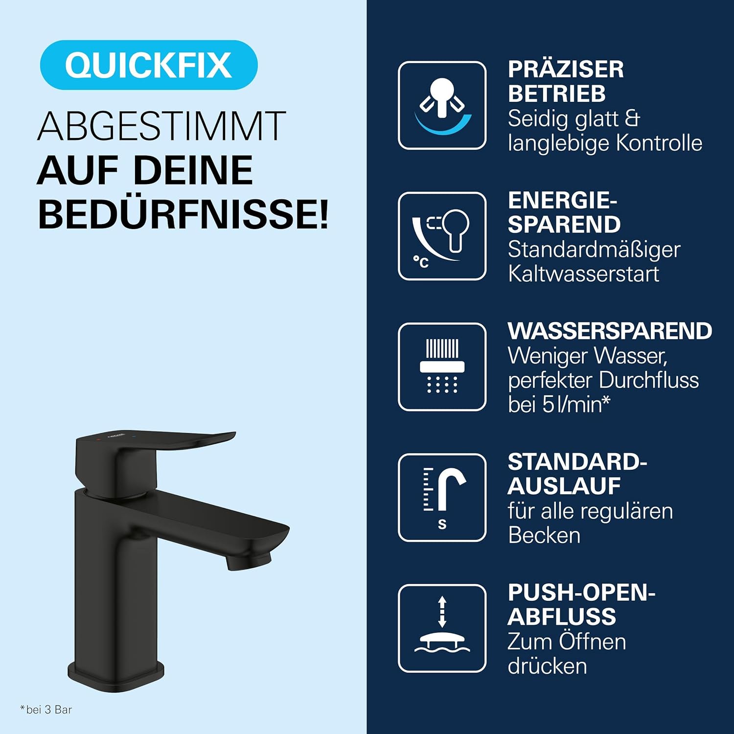 1018612430 Grohe Dice Cold Start armatura za umivalnik