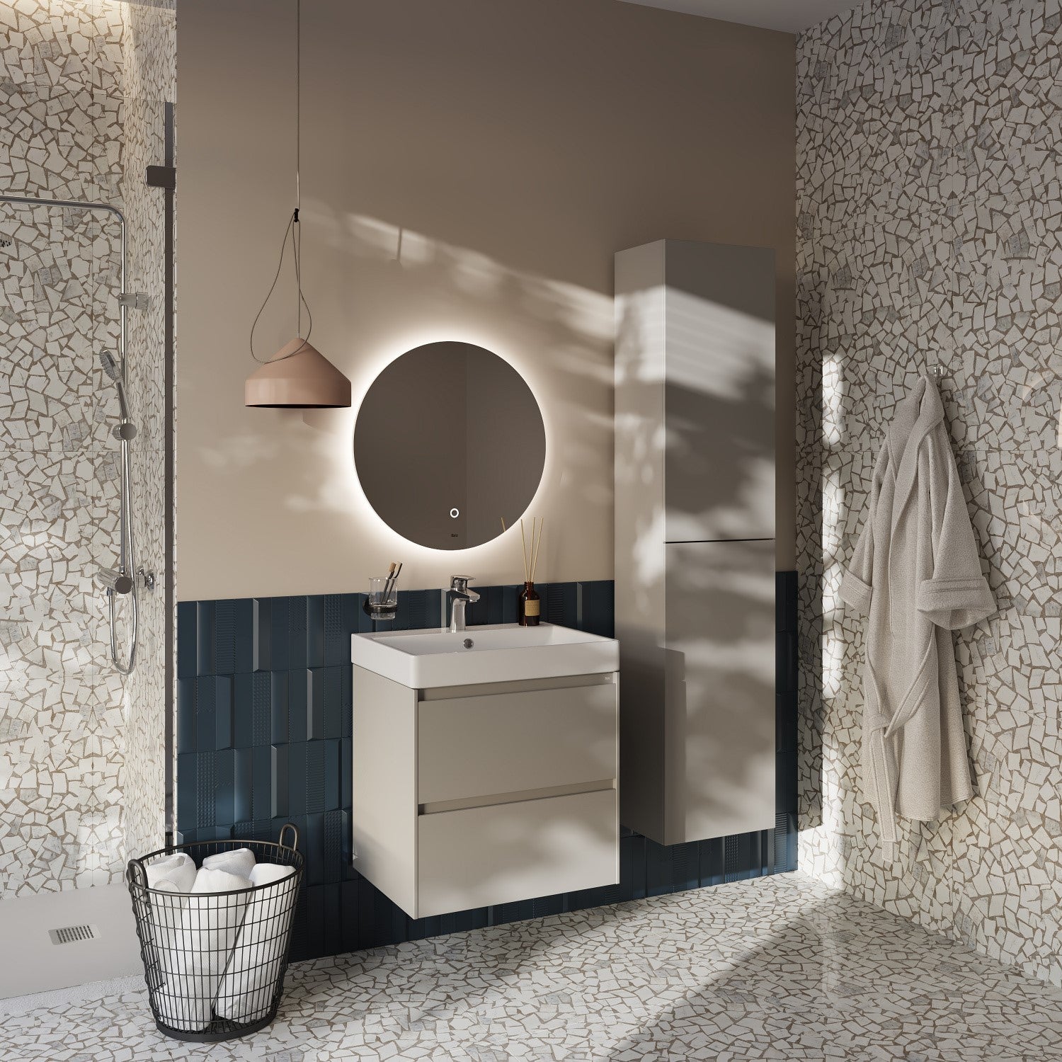 ONA602ZPM Roca ONA 60 x 46 cm umivalnik z omarico