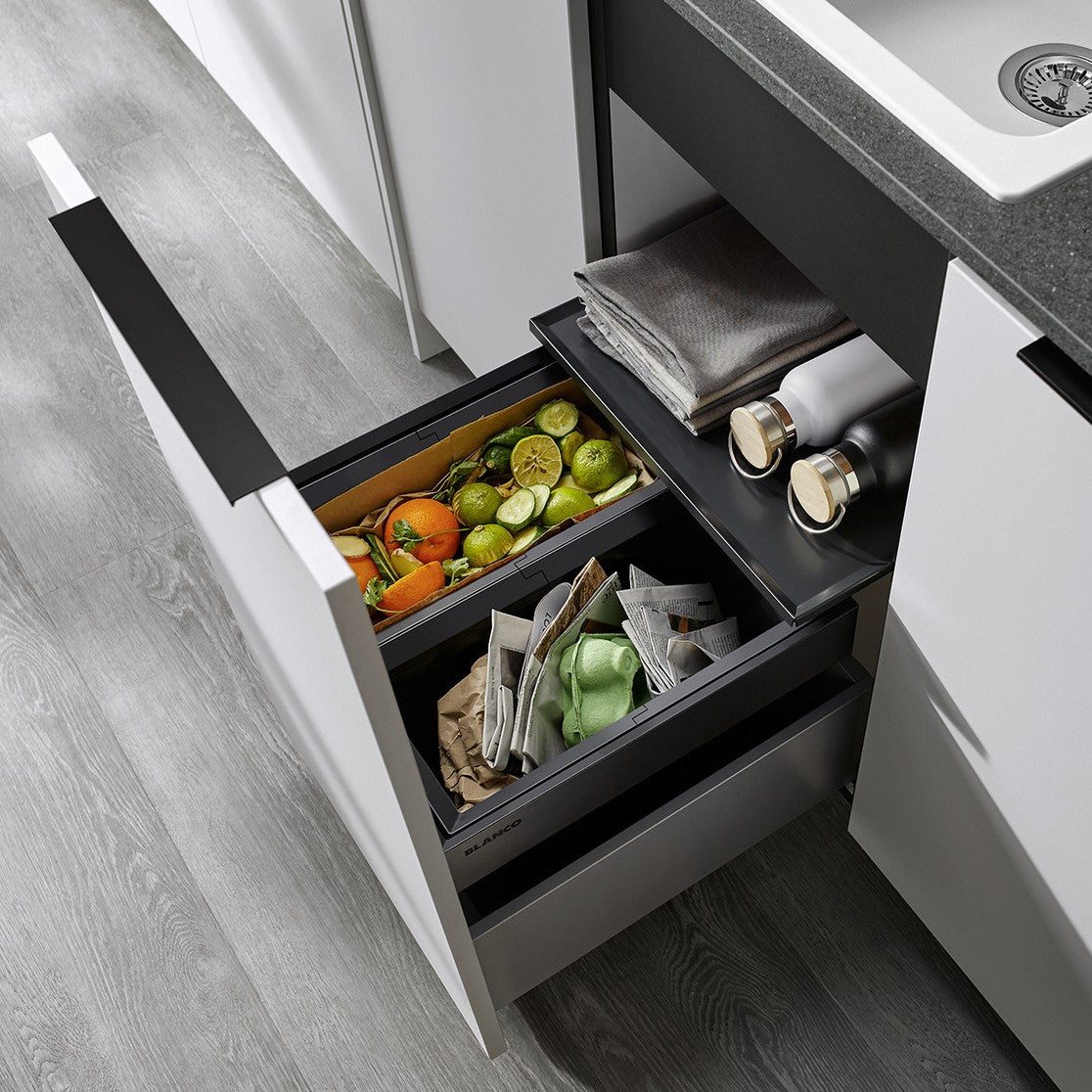 521468 Blanco Flexon II 45/2, 2 x 16l sorter odpadkov