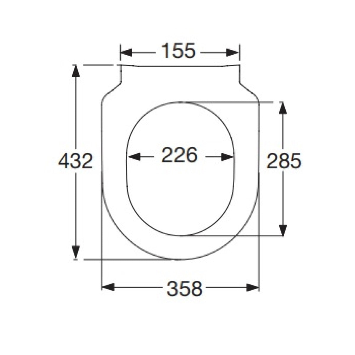 9M70S101 Villeroy & Boch Architectura tanka WC deska s počasnim zapiranjem "Soft Close" in "QuickRelease"