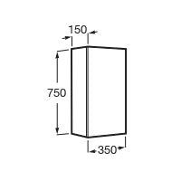 A857637509 Roca ONA 35 x 15 cm nizka stranska omarica