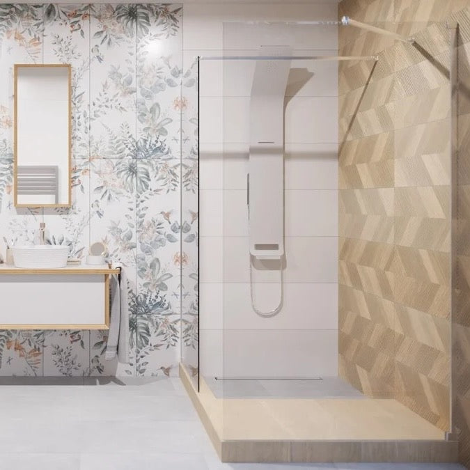 ALUSHOWER Anima Alu masažni tuš panel s funkcijo slapa