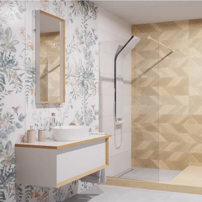 ALUSHOWER Anima Alu masažni tuš panel s funkcijo slapa