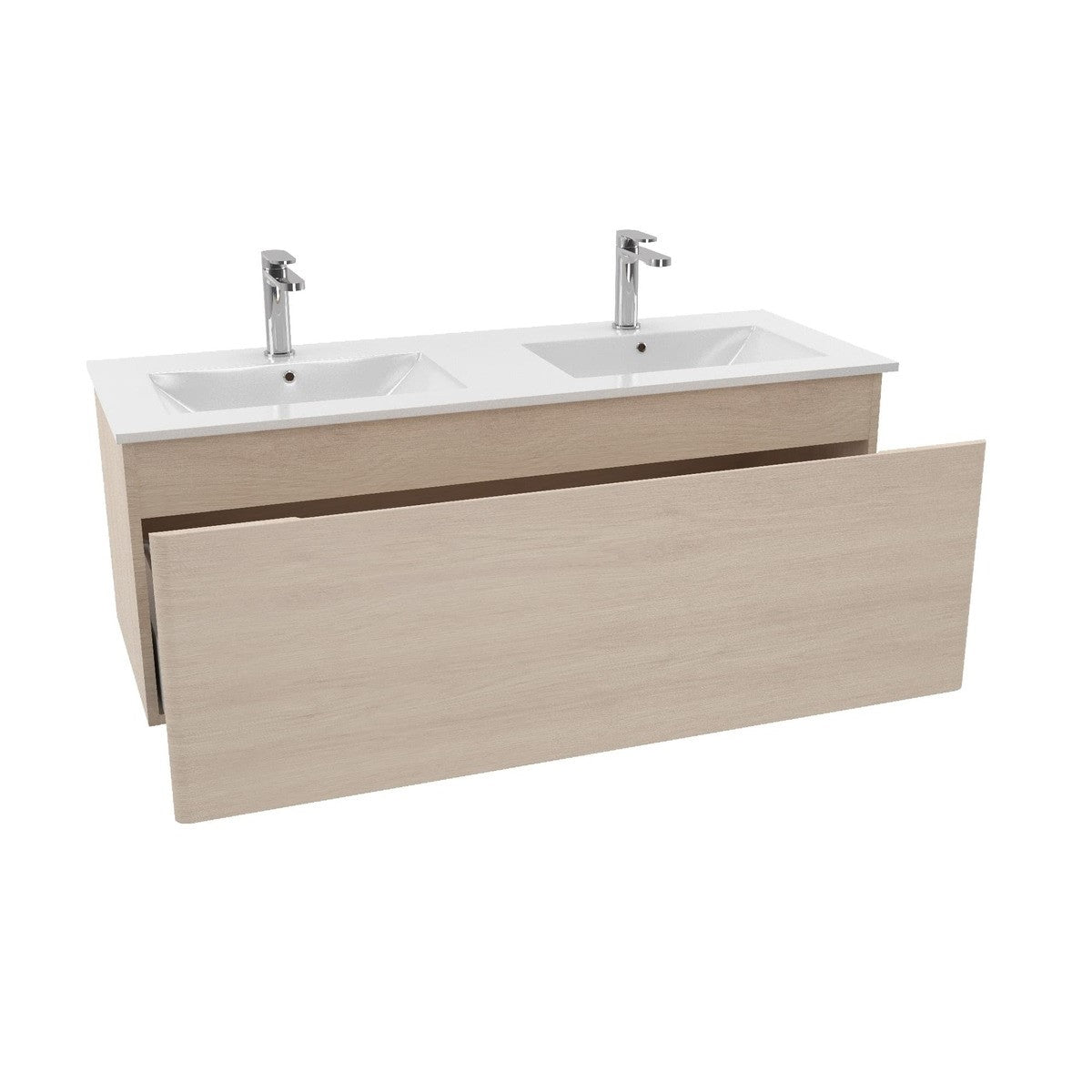 ANCONA2120DV Naturel Ancona 120 x 46 cm dvojni umivalnik z omarico
