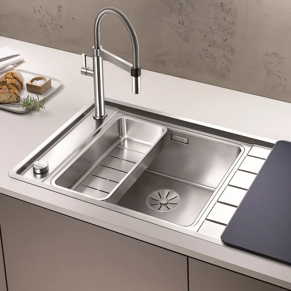 523000 Blanco Andano XL 6 S-IF 100x50 cm pomivalno korito iz nerjavnega jekla