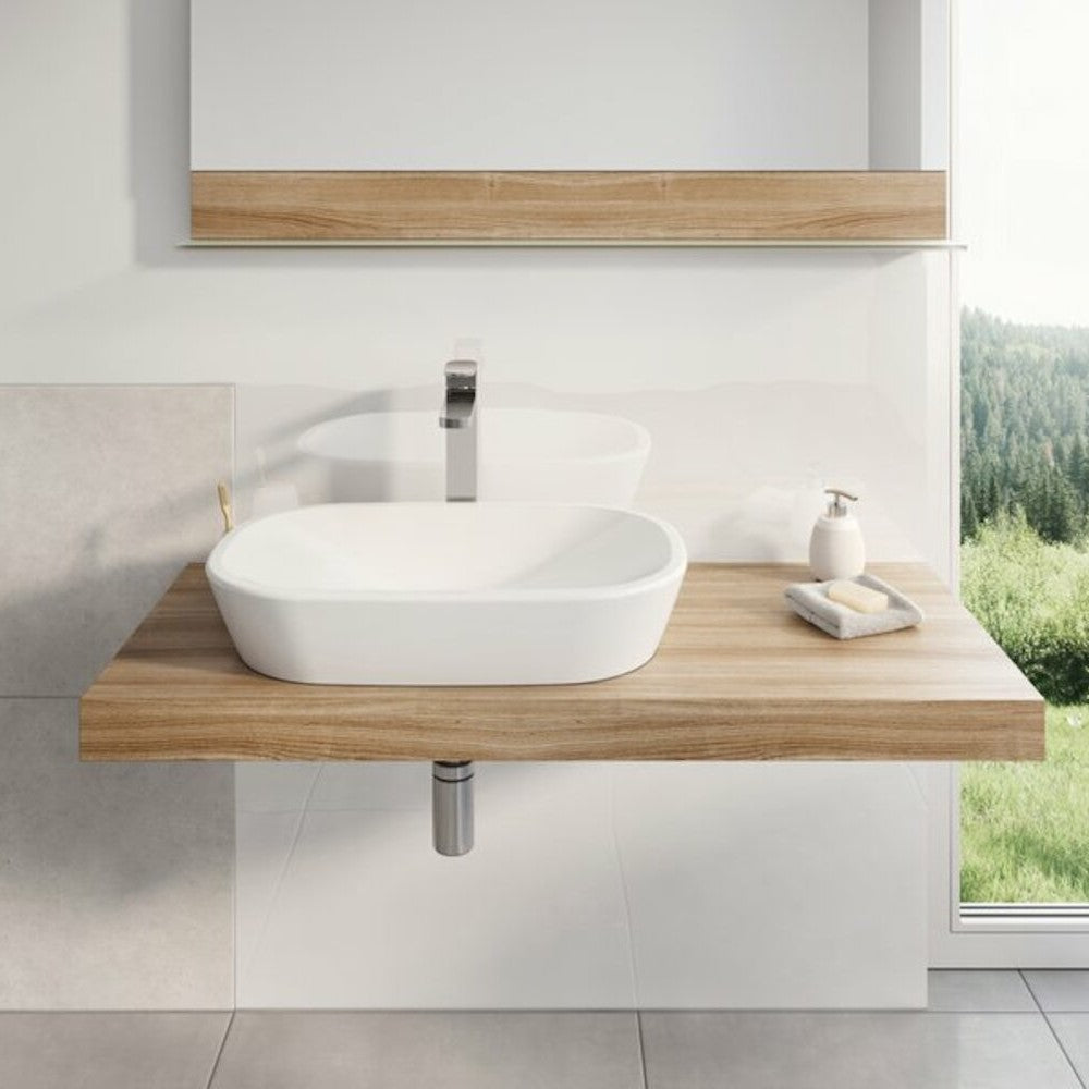 XJX01160001 Ravak Ceramic 60 x 40 cm ovalni nadpultni keramični umivalnik