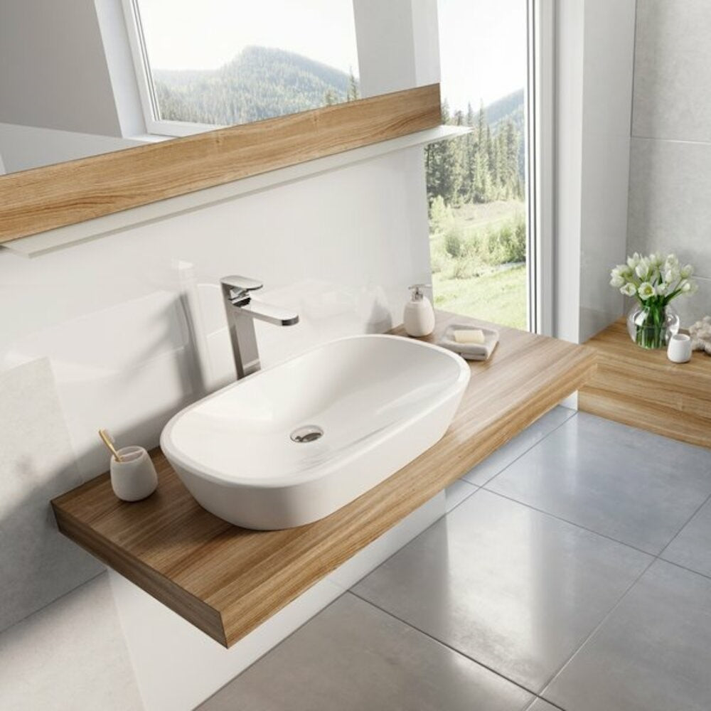 XJX01160001 Ravak Ceramic 60 x 40 cm ovalni nadpultni keramični umivalnik