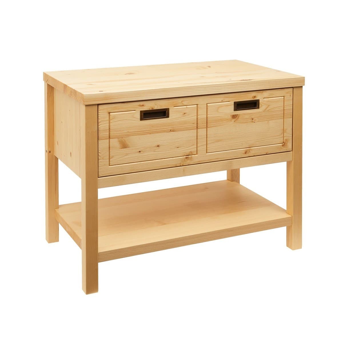 COUNTRY90ZBUMNA Naturel Country 90 x 72,5 x 51 cm masivna omarica za umivalnik retro izgleda