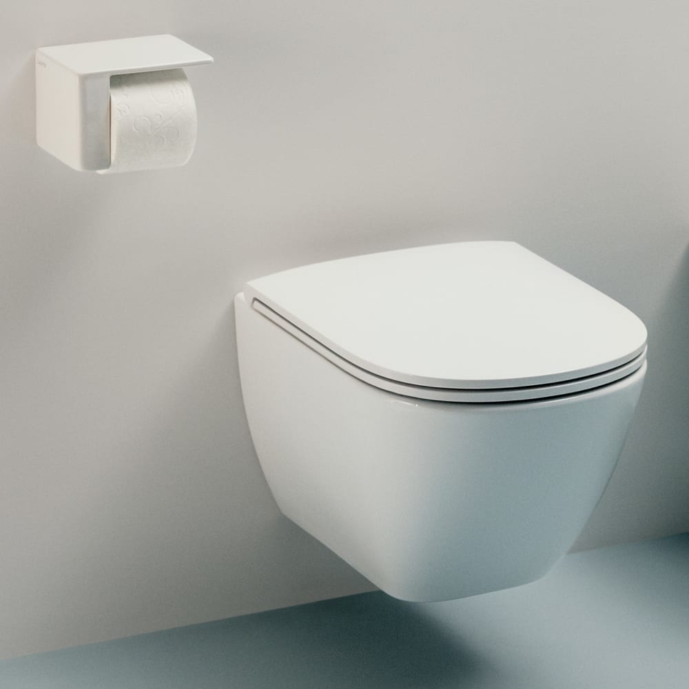 H8660800000001 Laufen Lua viseča brezrobna WC školjka z WC desko s počasnim zapiranjem