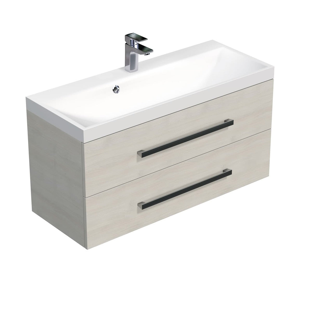 CUBE2100ZDC Naturel Cube Way 100 x 40 cm umivalnik z omarico