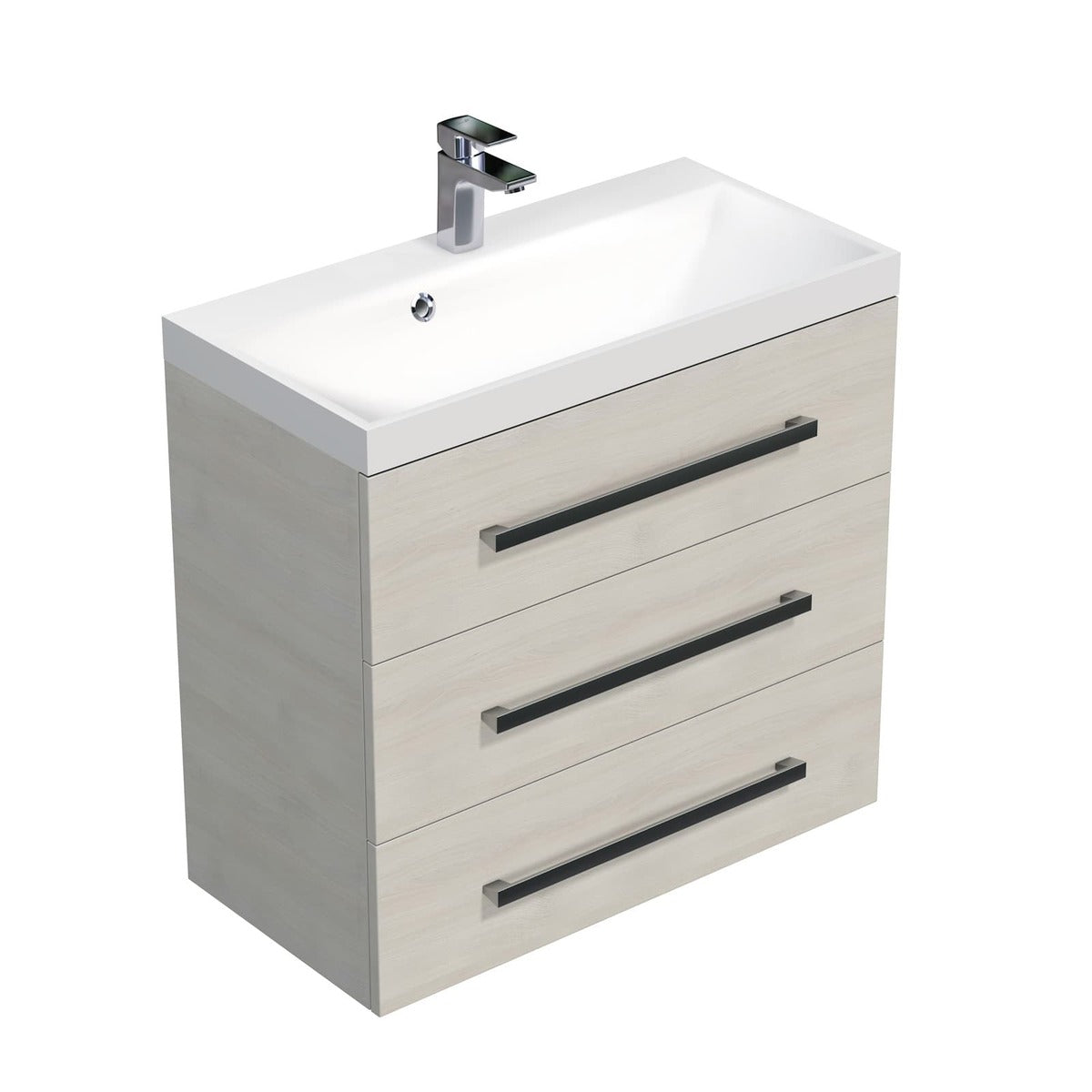 CUBE2803DC Naturel Cube Way 80 x 40 cm umivalnik z omarico