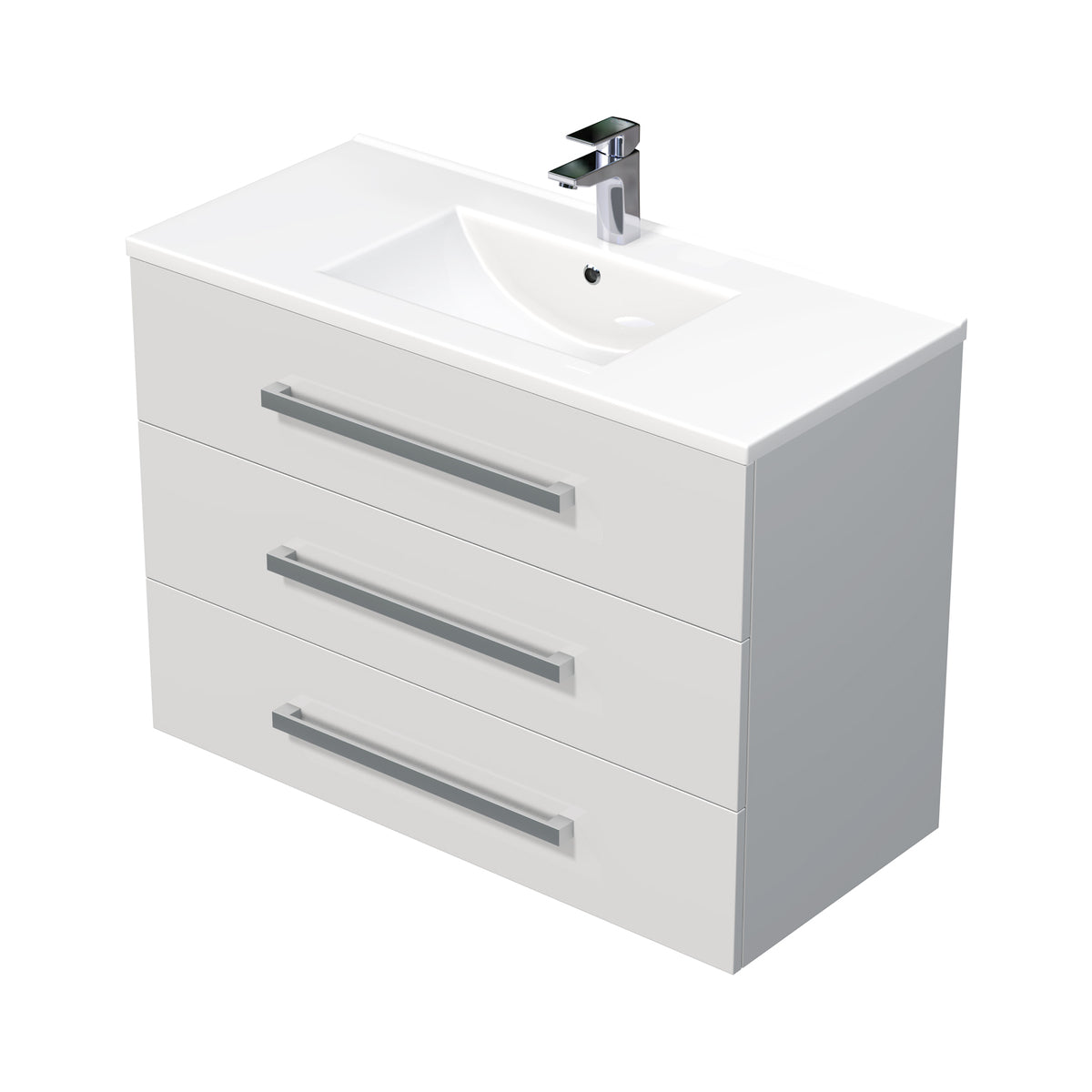 CUBE461003BIMOD Naturel Cube Way 100 x 46 cm umivalnik z omarico