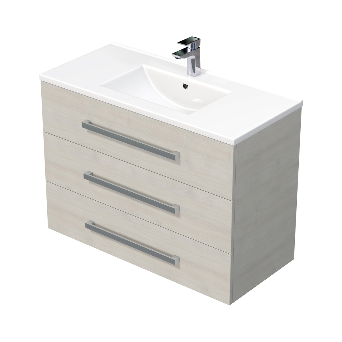 CUBE461003DCMOD Naturel Cube Way 100 x 46 cm umivalnik z omarico