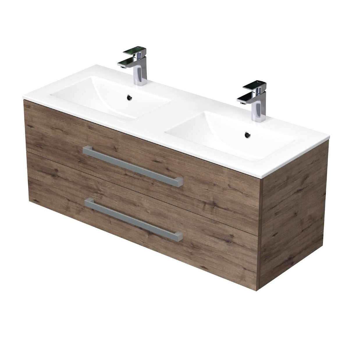 CUBE461202DWMOD Naturel Cube Way 120 x 46 cm dvojni umivalnik z omarico