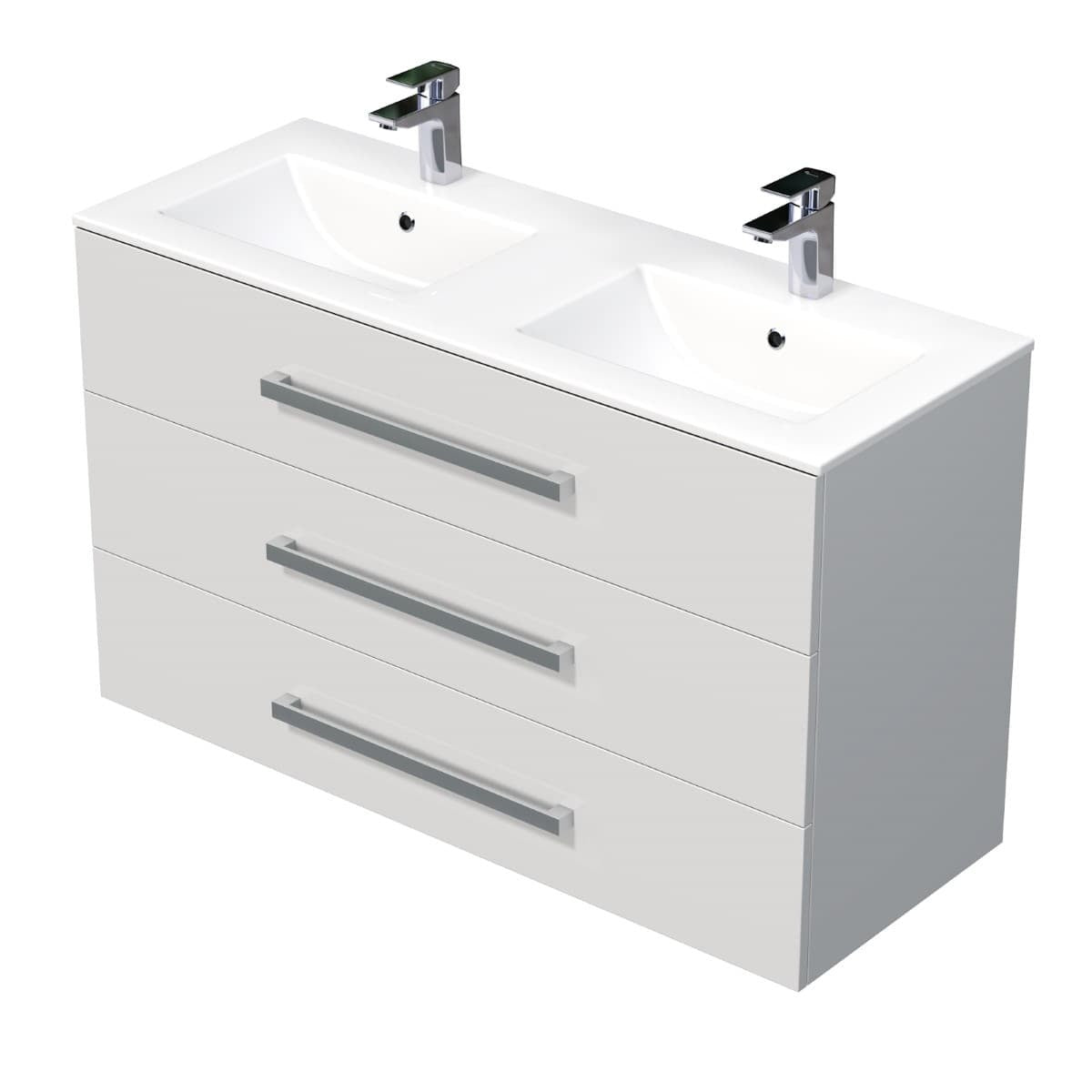 CUBE461203BIMOD Naturel Cube Way 120 x 46 cm dvojni umivalnik z omarico