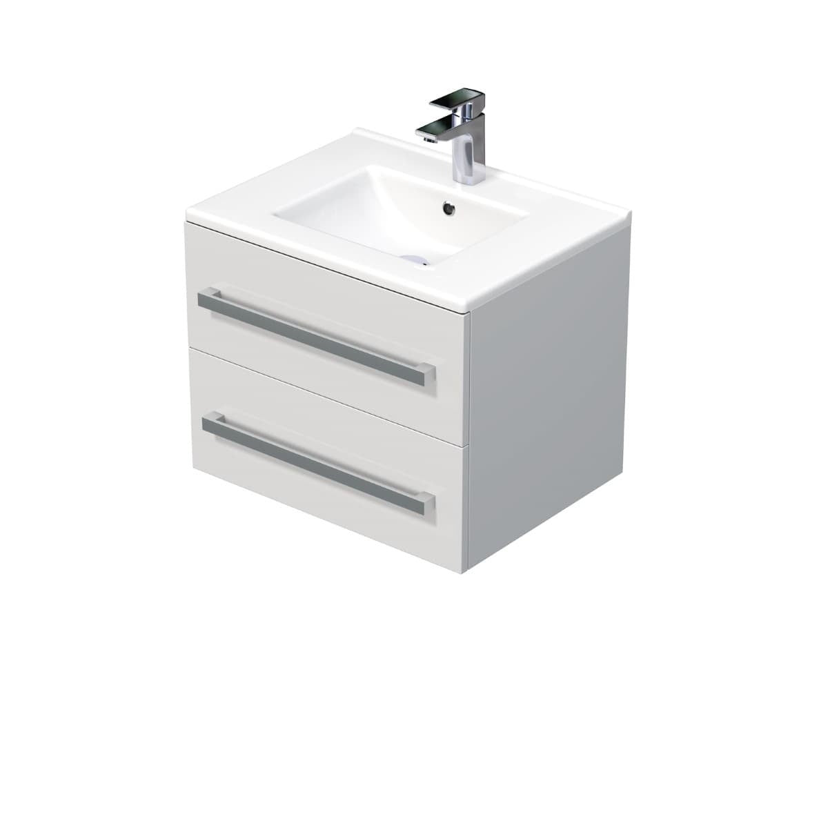 CUBE46602BIMOD Naturel Cube Way 60 x 46 cm umivalnik z omarico