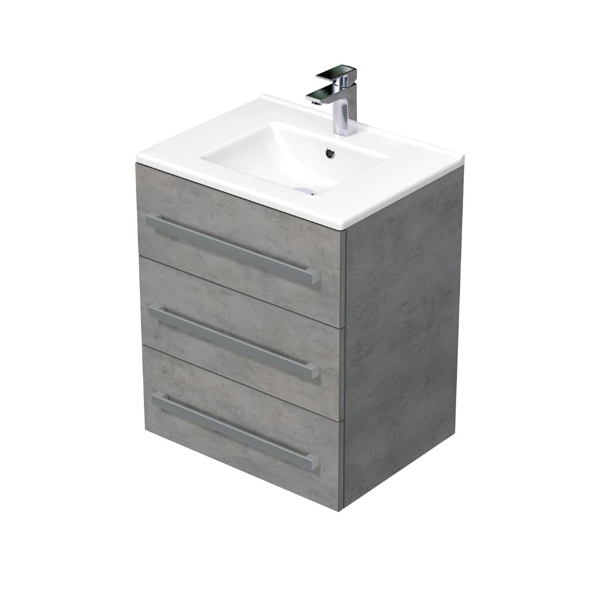 CUBE46603BEMOD Naturel Cube Way 60 x 46 cm umivalnik z omarico