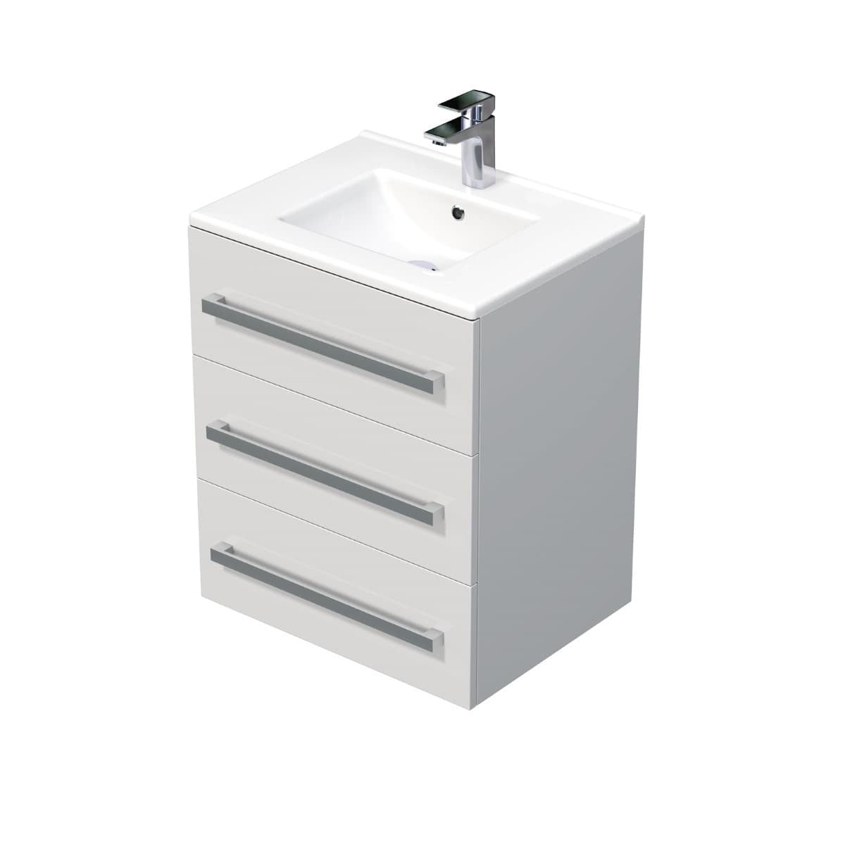 CUBE46603BIMOD Naturel Cube Way 60 x 46 cm umivalnik z omarico