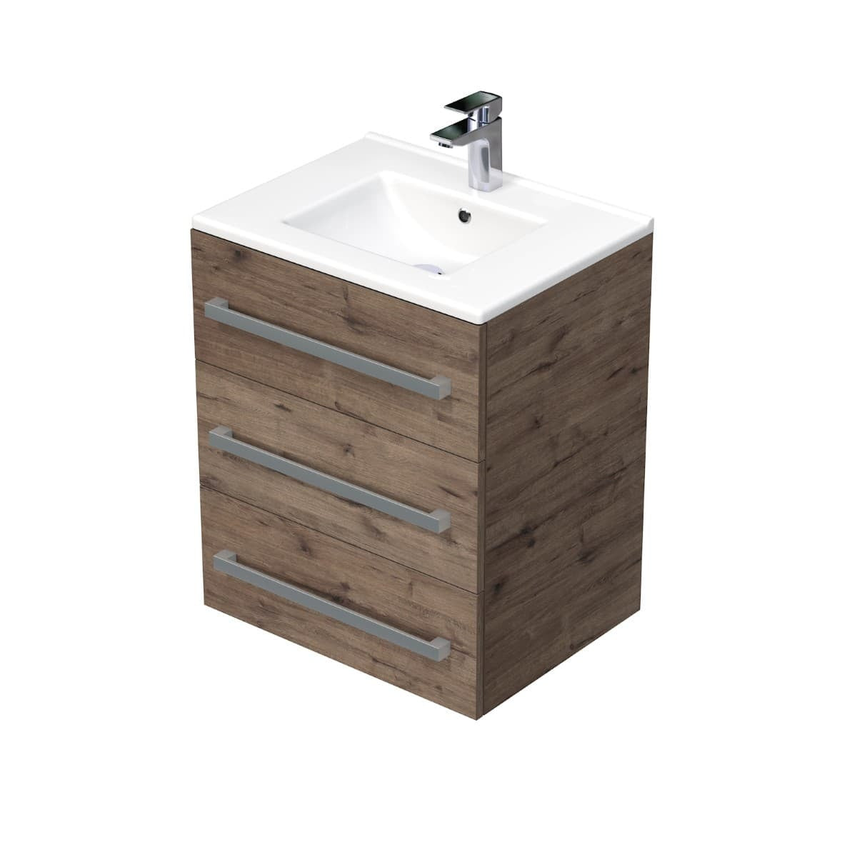CUBE46603DWMOD Naturel Cube Way 60 x 46 cm umivalnik z omarico