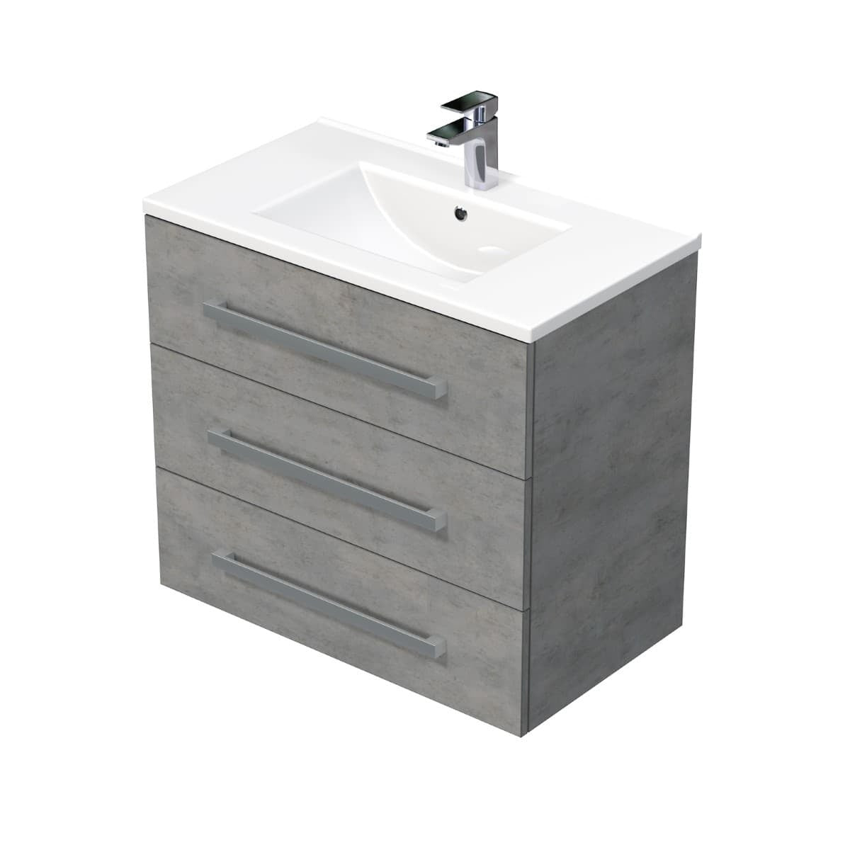 CUBE46803BEMOD Naturel Cube Way 80 x 46 cm umivalnik z omarico