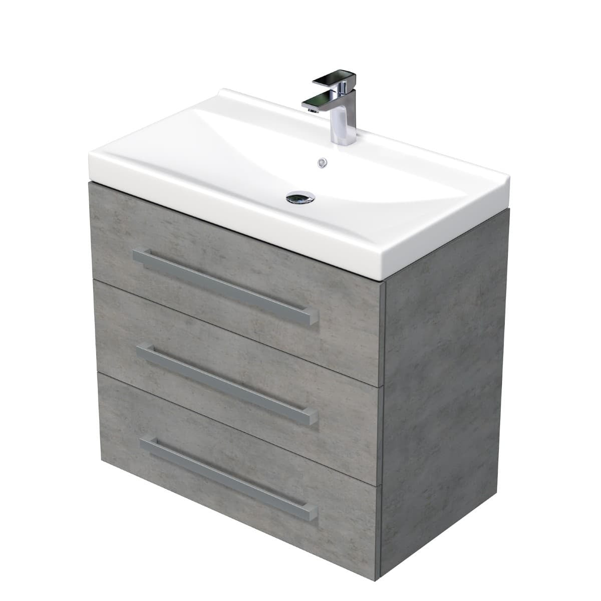 CUBE46803BEVER Naturel Cube Way 80 x 46 cm umivalnik z omarico