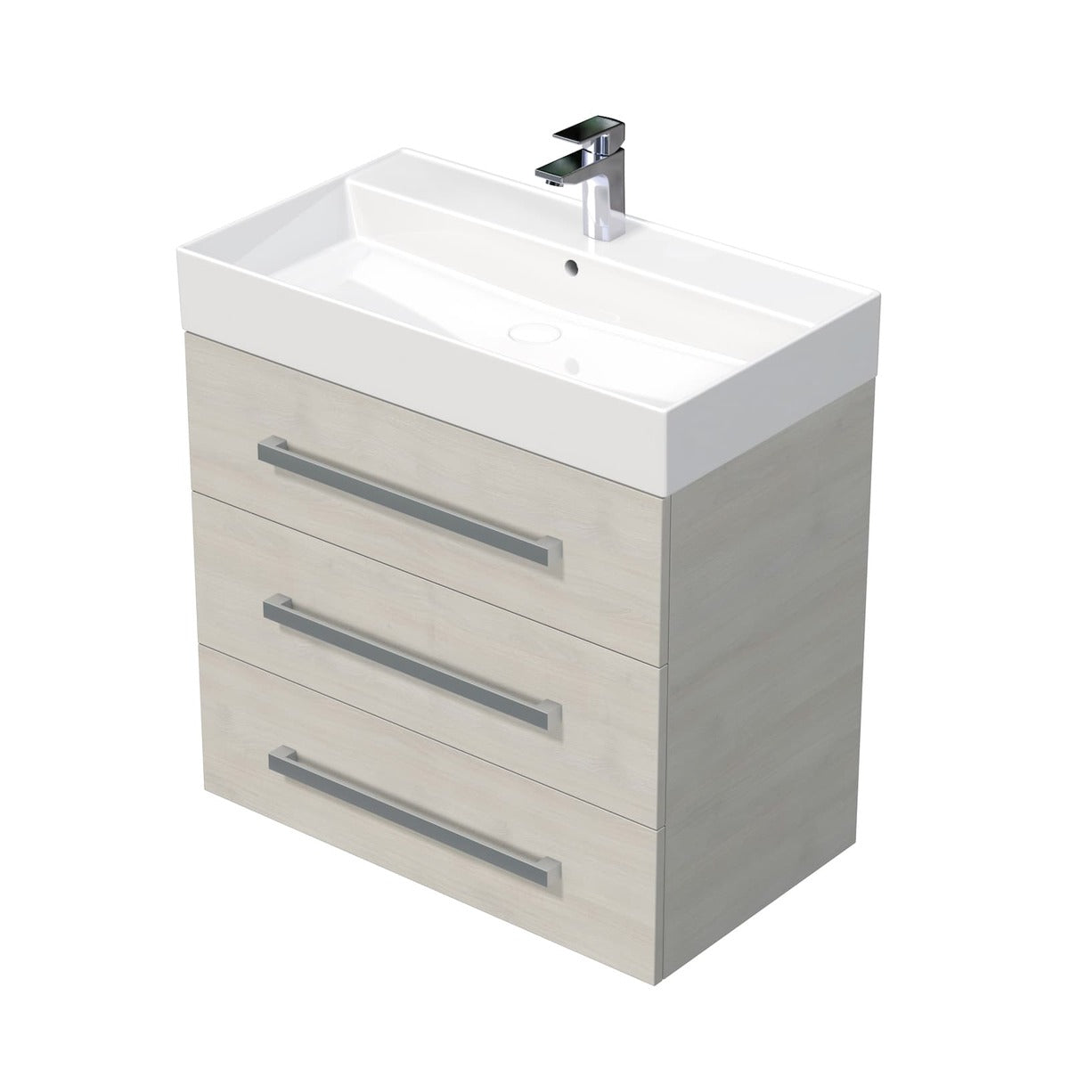 CUBE46803DCSAT Naturel Cube Way 80 x 46 cm umivalnik z omarico