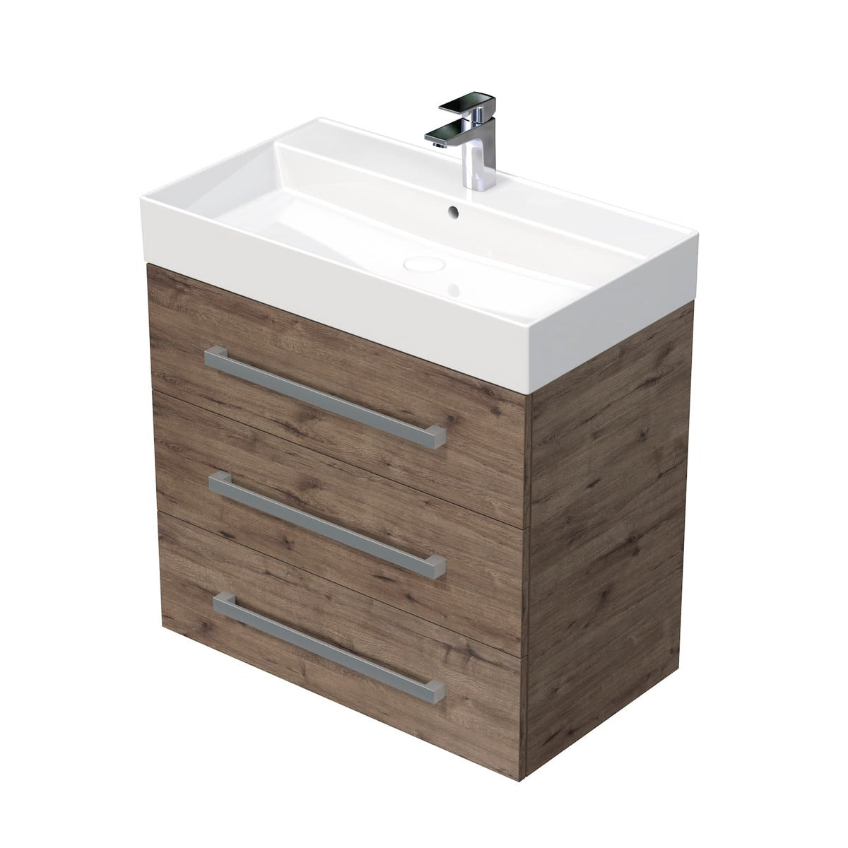 CUBE46803DWSAT Naturel Cube Way 80 x 46 cm umivalnik z omarico