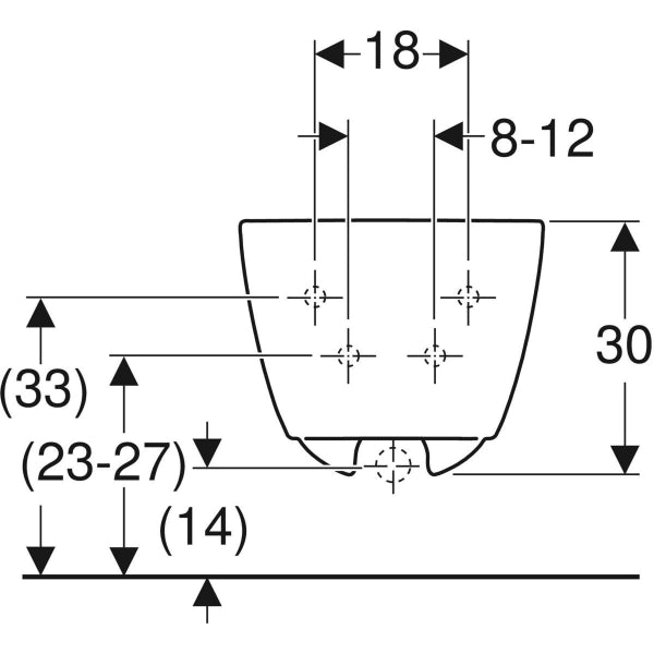 501.898.00.1 Geberit iCon viseči bide