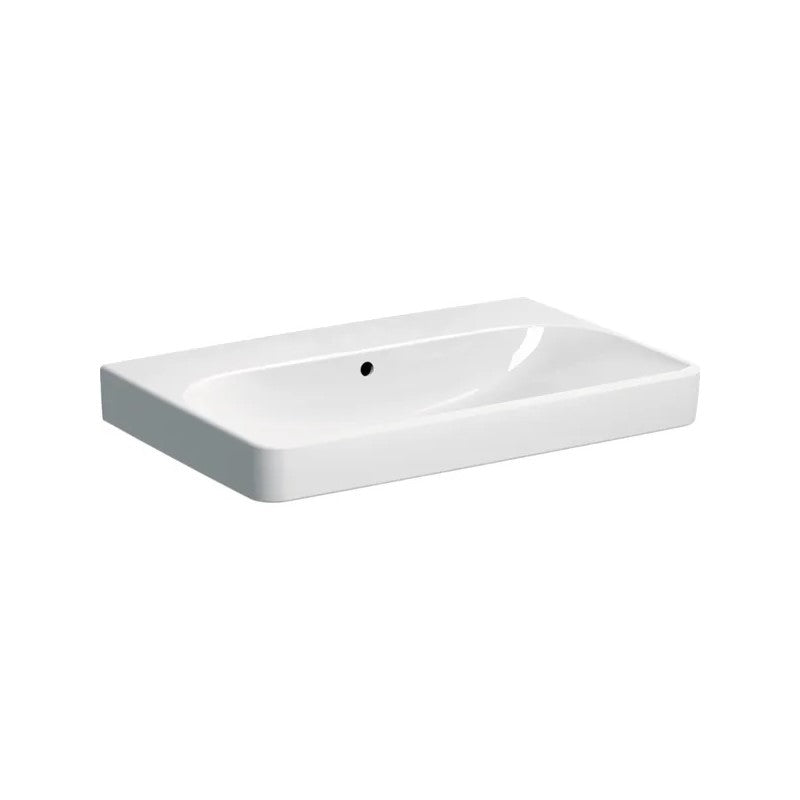 500.249.00.2 Geberit Smyle Square 75 x 48 cm keramični umivalnik brez odprtine za armaturo