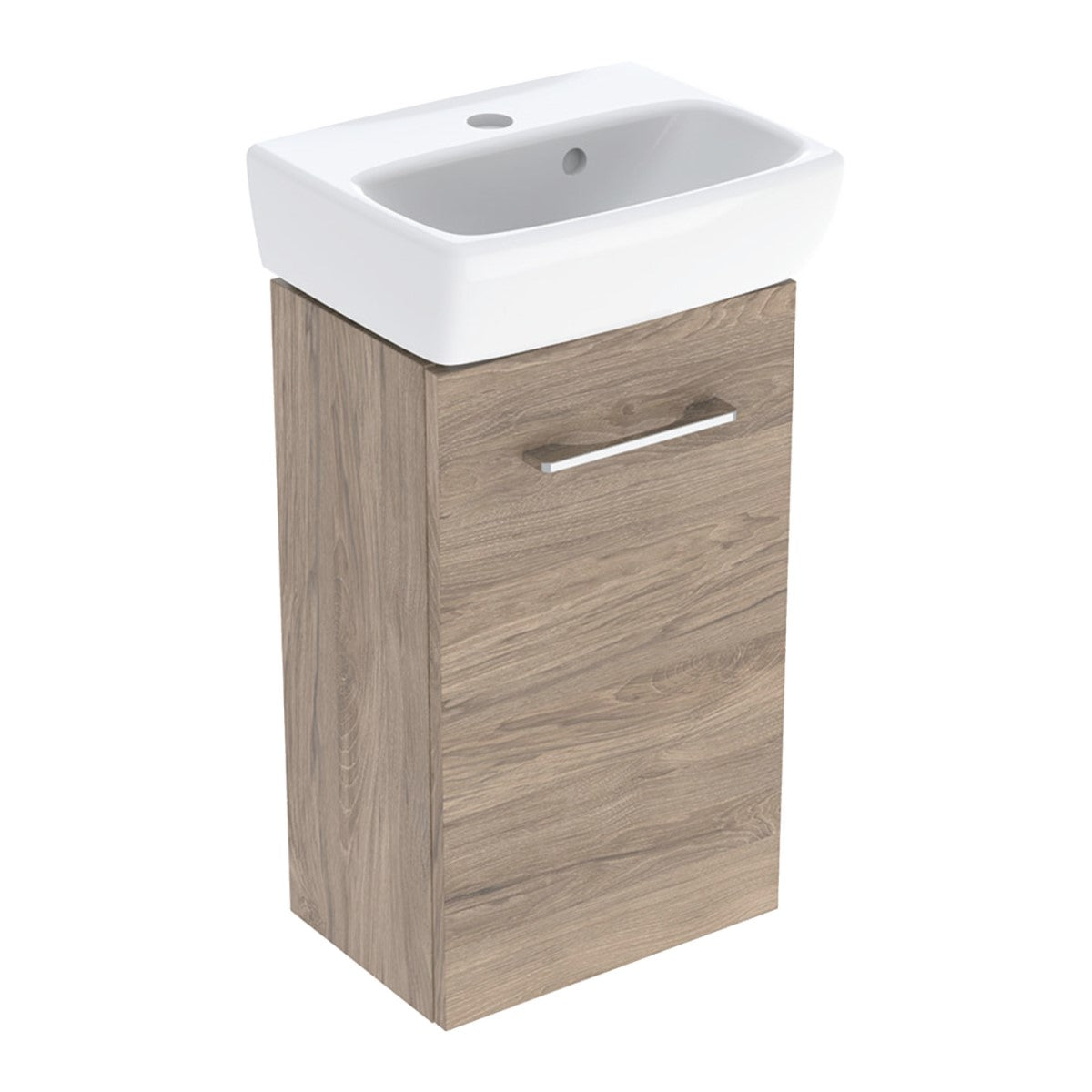 502.744.00.1 Geberit Selnova Square 36 x 25 cm umivalnik z omarico