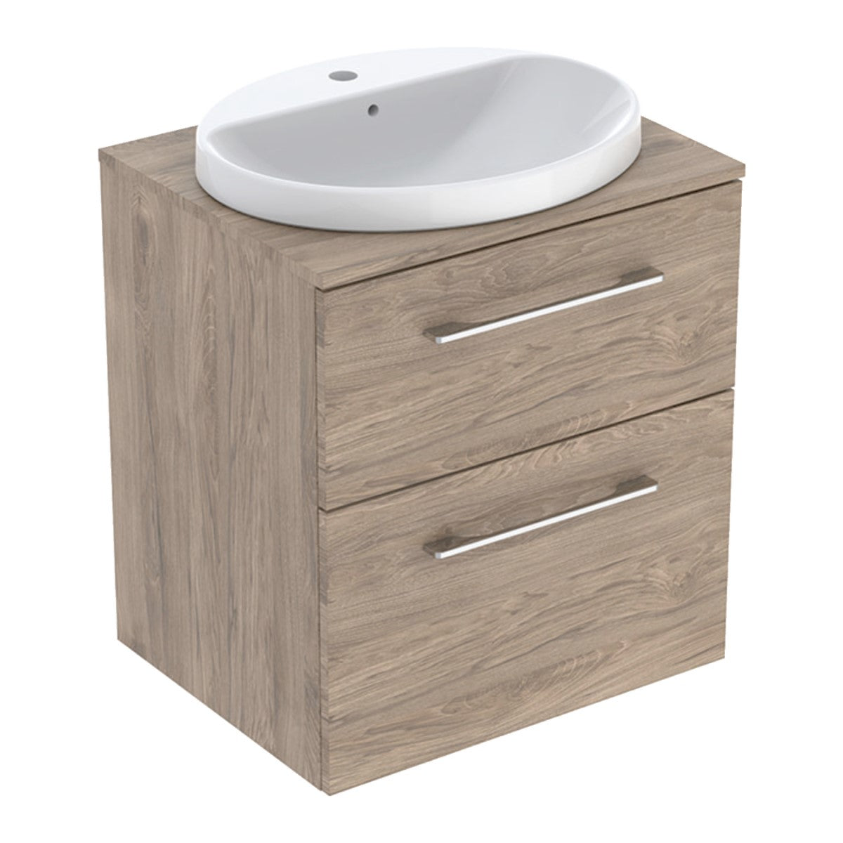 502.870.00.1 Geberit Selnova Square 59 x 50 cm umivalnik z omarico